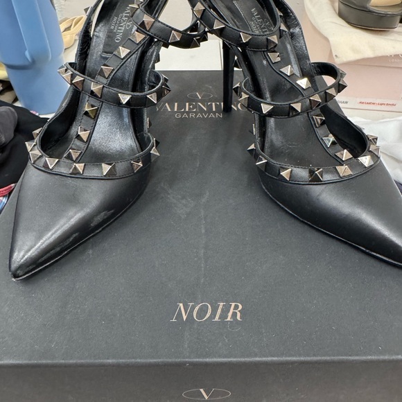 Valentino Garavani Shoes - Valentino Garavani Noir Studded Heels